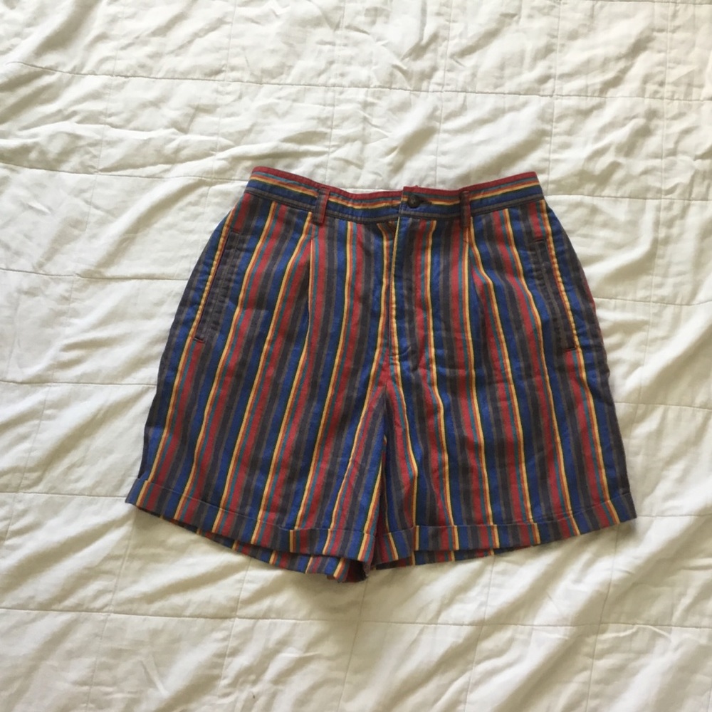 Lizsport Striped Jean Shorts